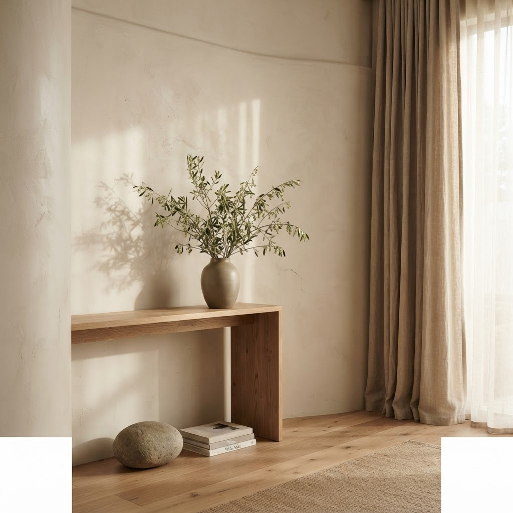 A serene minimal interior corner